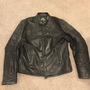 Roland Sands Ronin Leather Motorcycle Jacket Mens Large